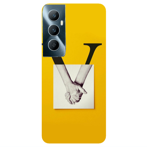 Realme C65 V logo Transparent Silicone TPU Θήκη