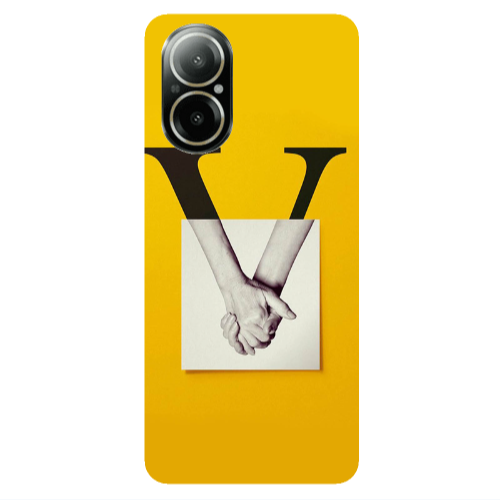 Realme C67 V logo Transparent Silicone TPU Θήκη