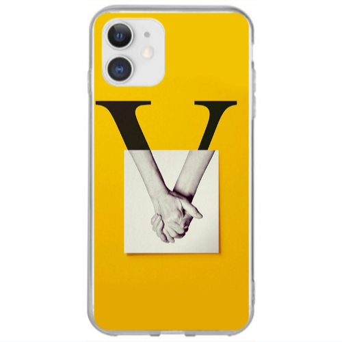 Apple iPhone 12 V logo Transparent Silicone TPU Θήκη