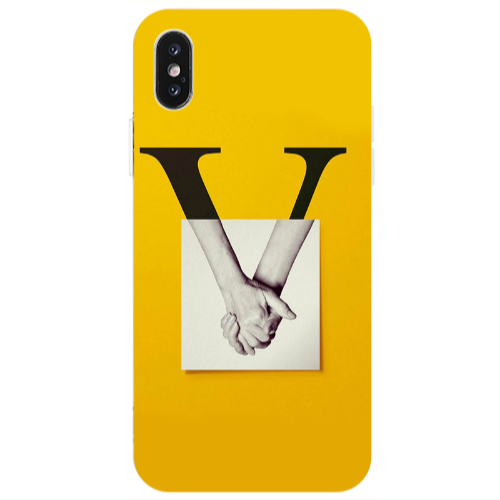 Apple iPhone X V logo Transparent Silicone TPU Θήκη