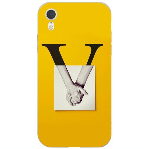 Apple iPhone Xr V logo Transparent Silicone TPU Θήκη