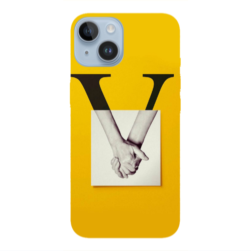 Apple iPhone 14 Plus V logo Transparent Silicone TPU Θήκη