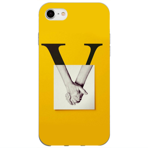 Apple iPhone 7 V logo Transparent Silicone TPU Θήκη