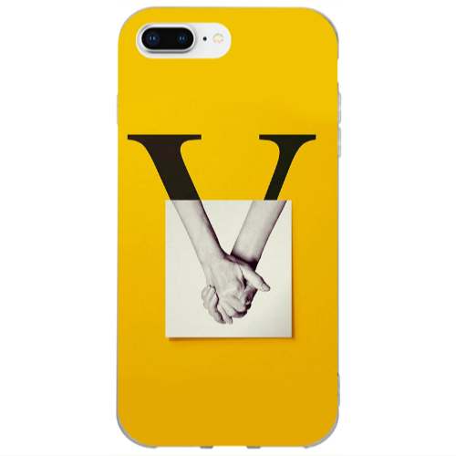 Apple iPhone 7 Plus V logo Transparent Silicone TPU Θήκη