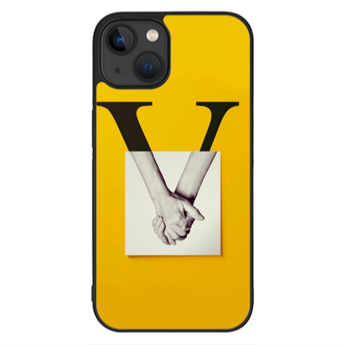 Apple iPhone 13 Mini V logo Black Glossy Θήκη
