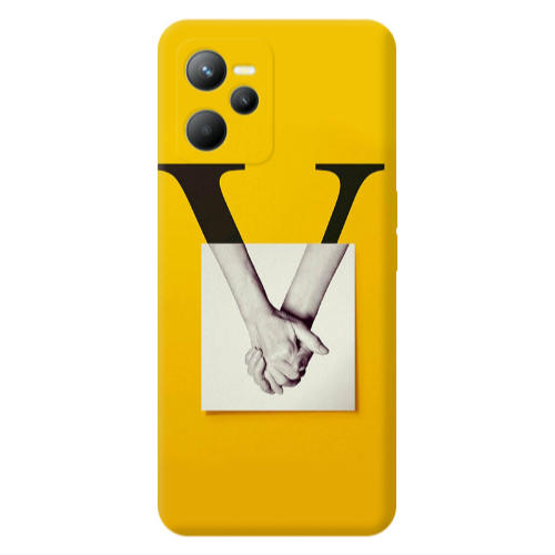 Realme C35 V logo Transparent Silicone TPU Θήκη