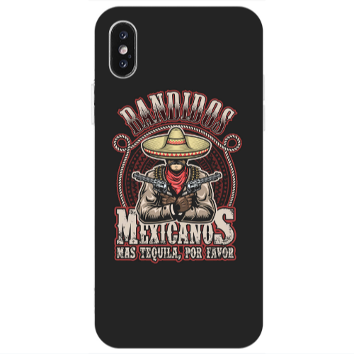 Apple iPhone X Mexicanos Transparent Silicone TPU Θήκη