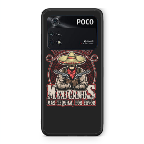 Xiaomi Poco M4 Pro 4G Mexicanos Black Glossy Θήκη