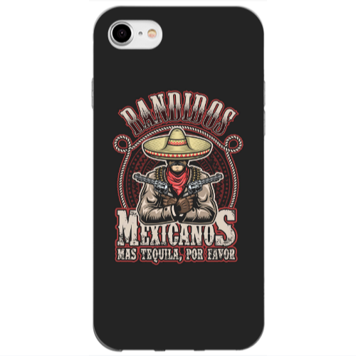 Apple iPhone 7 Mexicanos Transparent Silicone TPU Θήκη