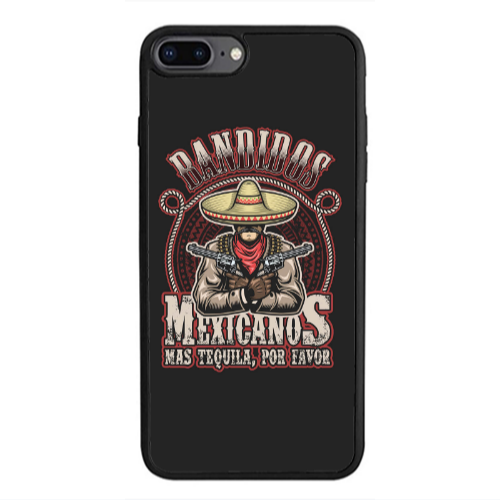 Apple iPhone 7 Plus Mexicanos Black Glossy Θήκη