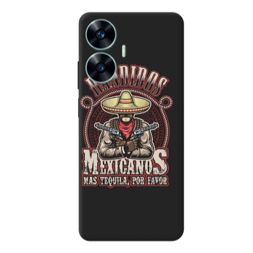 Realme C55 Mexicanos Transparent Silicone TPU Θήκη