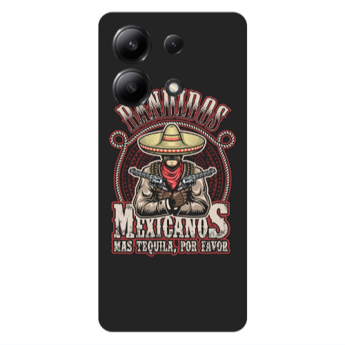 Xiaomi Redmi Note 13 4G Mexicanos Transparent Silicone TPU Θήκη