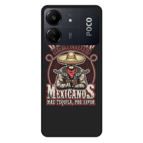 Xiaomi Poco C65 Mexicanos Transparent Silicone TPU Θήκη