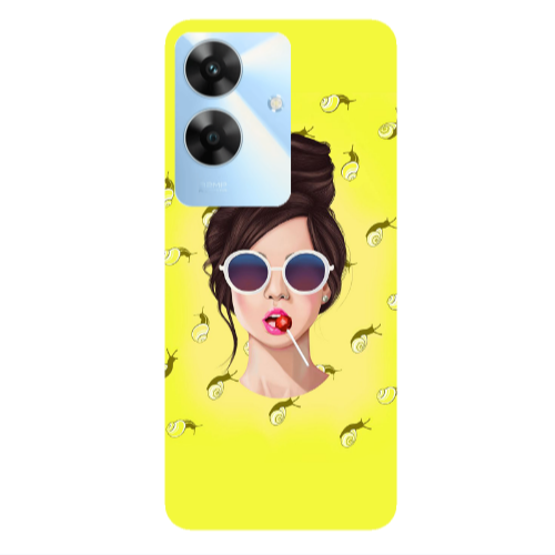 Realme Note 60 Lolipop Transparent Silicone TPU Θήκη