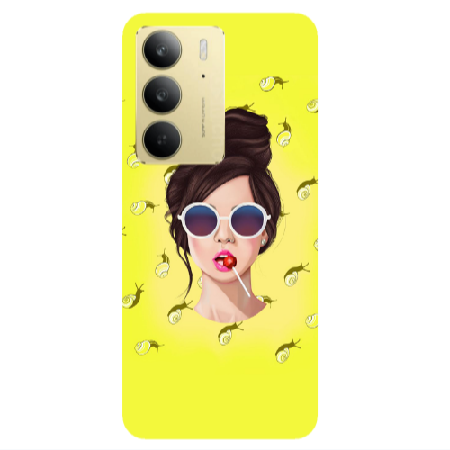 Realme C 75 Lolipop Transparent Silicone TPU Θήκη