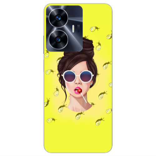 Realme Note 50 Lolipop Transparent Silicone TPU Θήκη