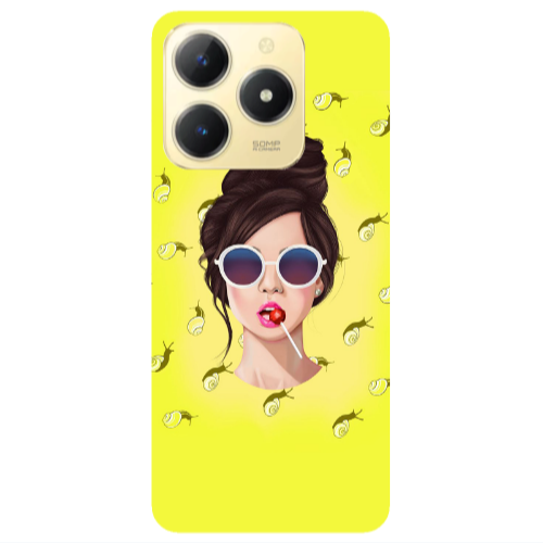 Realme C61 Lolipop Transparent Silicone TPU Θήκη