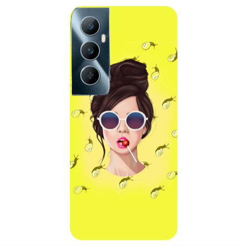 Realme C65 Lolipop Transparent Silicone TPU Θήκη