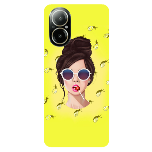 Realme C67 Lolipop Transparent Silicone TPU Θήκη