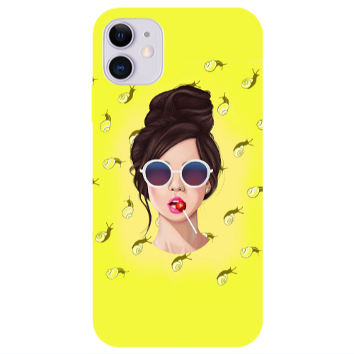 Apple iPhone 11  Lolipop Transparent Silicone TPU Θήκη