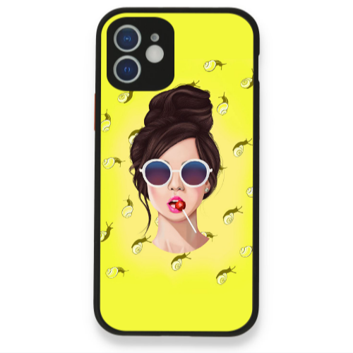 Apple iPhone 12 Lolipop Black Glossy Θήκη
