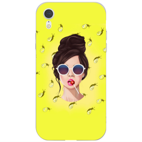 Apple iPhone Xr Lolipop Transparent Silicone TPU Θήκη
