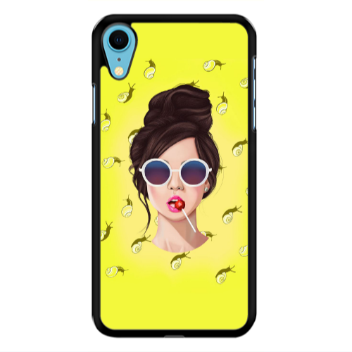 Apple iPhone Xr Lolipop Black Glossy Θήκη