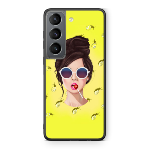 Samsung S21 Lolipop Black Glossy Θήκη