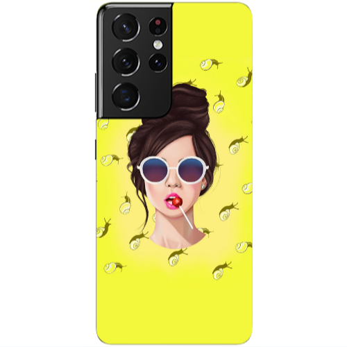 Samsung S21 Ultra Lolipop Transparent Silicone TPU Θήκη