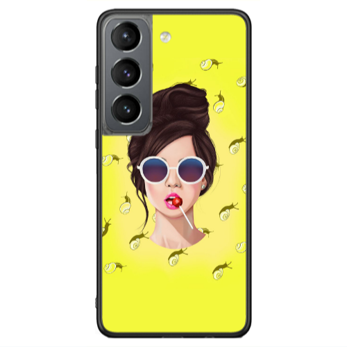 Samsung S21 Ultra Lolipop Black Glossy Θήκη