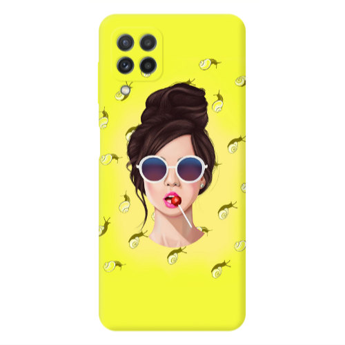 Samsung A22 4G Lolipop Transparent Silicone TPU Θήκη
