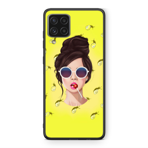 Samsung A22 4G Lolipop Black Glossy Θήκη