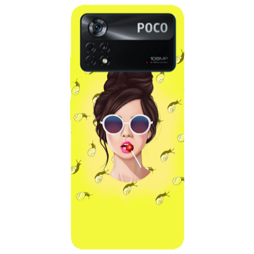 Xiaomi Poco X4 Pro Lolipop Transparent Silicone TPU Θήκη