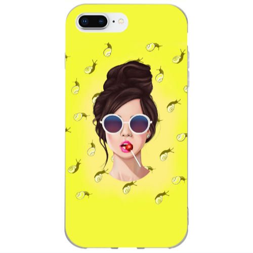 Apple iPhone 7 Plus Lolipop Transparent Silicone TPU Θήκη