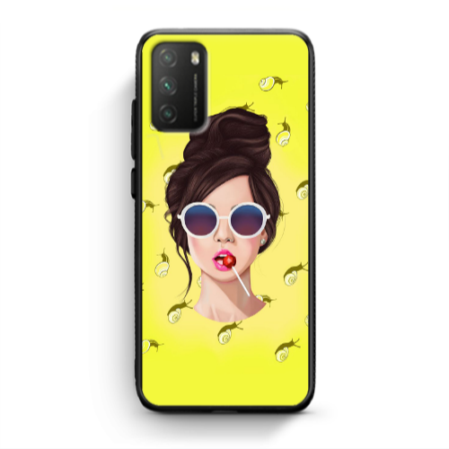 Xiaomi Poco M3 Lolipop Black Glossy Θήκη