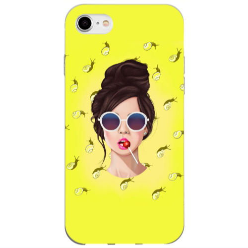 Apple iPhone SE 2020 Lolipop Transparent Silicone TPU Θήκη