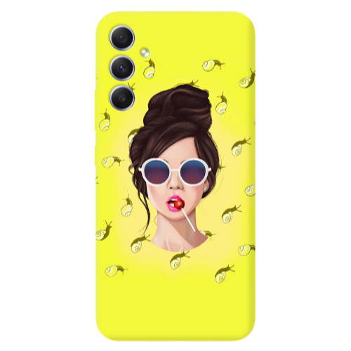 Samsung A34 Lolipop Transparent Silicone TPU Θήκη