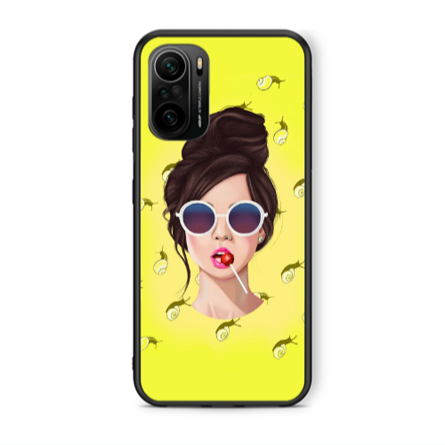 Xiaomi Poco F3 Lolipop Black Glossy Θήκη