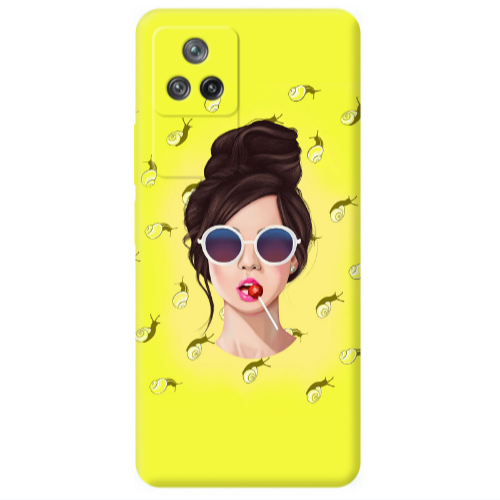 Xiaomi Poco F4 Lolipop Transparent Silicone TPU Θήκη