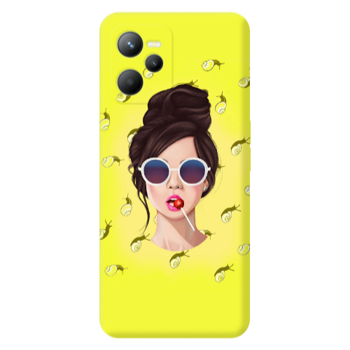 Realme C35 Lolipop Transparent Silicone TPU Θήκη