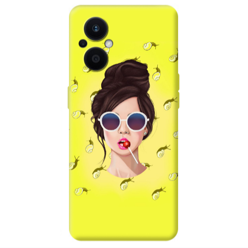 Oppo Reno 7 Lite Lolipop Transparent Silicone TPU Θήκη