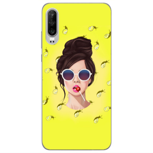 Huawei P30 Lolipop Transparent Silicone TPU Θήκη