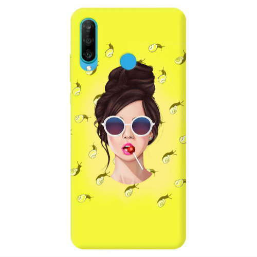 Huawei P30 Lite Lolipop Transparent Silicone TPU Θήκη