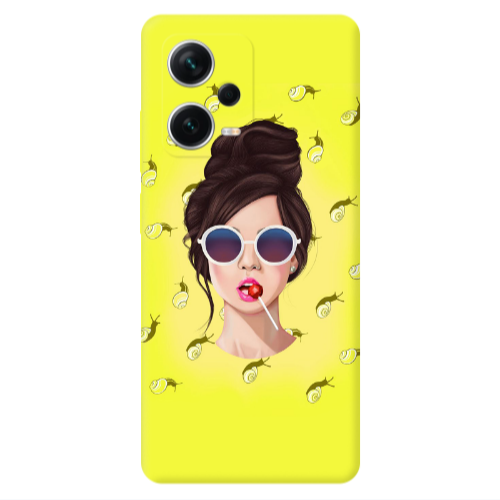 Xiaomi Redmi Note 12 5G Lolipop Transparent Silicone TPU Θήκη