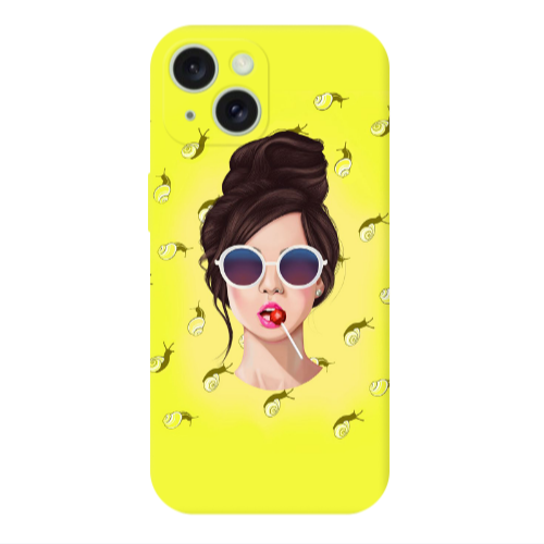 Apple iPhone 15 Plus Lolipop Transparent Silicone TPU Θήκη