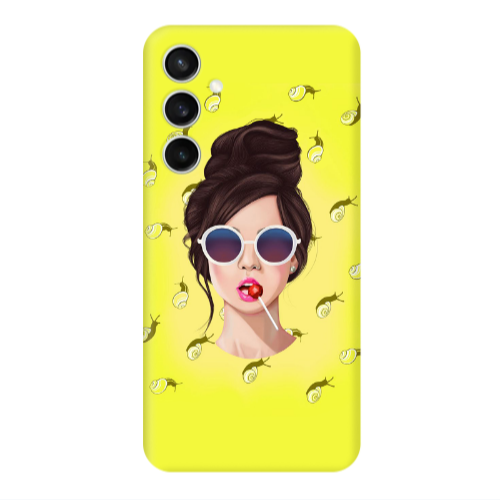 Samsung S23FE Lolipop Transparent Silicone TPU Θήκη