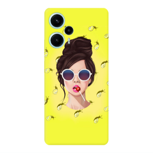 Xiaomi Poco F5 Lolipop Transparent Silicone TPU Θήκη