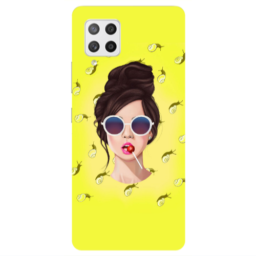 Samsung A42 5G Lolipop Transparent Silicone TPU Θήκη