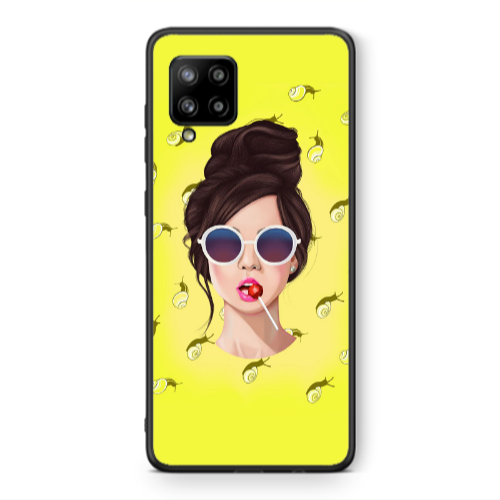 Samsung A42 5G Lolipop Black Glossy Θήκη