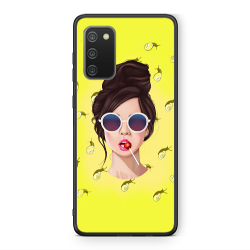 Samsung A02s Lolipop Black Glossy Θήκη